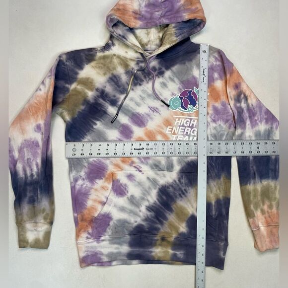 MARKET Graphic Pullover Hoodie Men Small Multicolor Tie Dye High Energy Team - Picture 6 of 6